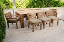 9 pc Pacific Teak Dining Set with 42" x 96" Rectangular Dining Table