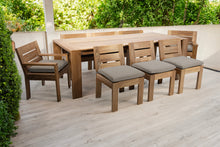 9 pc Pacific Teak Dining Set with 42" x 96" Rectangular Dining Table
