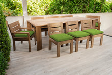 9 pc Pacific Teak Dining Set with 42" x 96" Rectangular Dining Table
