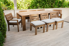 9 pc Pacific Teak Dining Set with 42" x 96" Rectangular Dining Table