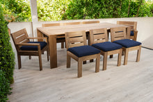 9 pc Pacific Teak Dining Set with 42" x 96" Rectangular Dining Table