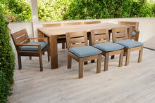 9 pc Pacific Teak Dining Set with 42" x 96" Rectangular Dining Table
