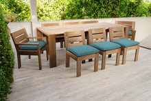 9 pc Pacific Teak Dining Set with 42" x 96" Rectangular Dining Table