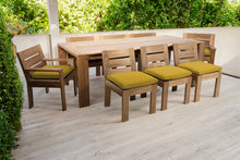 9 pc Pacific Teak Dining Set with 42" x 108" Rectangular Dining Table
