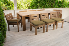 9 pc Pacific Teak Dining Set with 42" x 96" Rectangular Dining Table