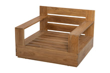 Pacific Teak Outdoor Club Chair. Sunbrella Cushion