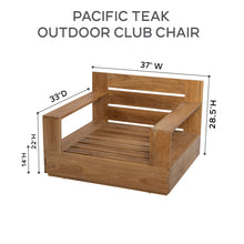 7 pc 84" Pacific Teak Deep Seating Set with 72" Coffee Table. Sunbrella Cushion.