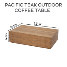 Pacific Teak Outdoor Coffee Table - 3 Sizes