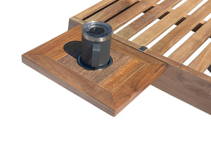 Teak Cup Holder Tray for Pacific Chaise Loungers