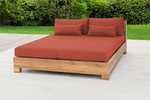 Pacific Teak Outdoor Daybed. Sunbrella Cushion.