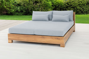 Pacific Teak Outdoor Daybed. Sunbrella Cushion.