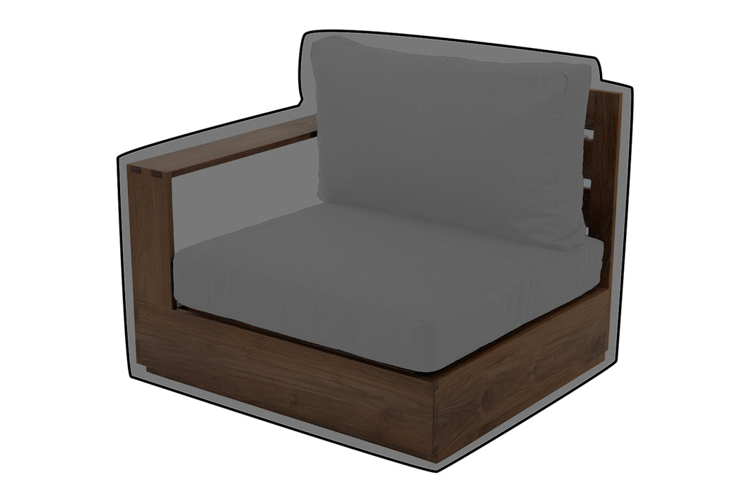 Pacific Teak Outdoor Left/Right Arm Chair WeatherMAX Outdoor Weather Cover