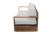 Pacific 74" Teak Outdoor Loveseat. Sunbrella Cushion