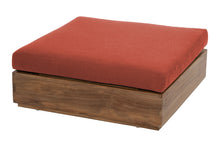 Pacific Teak Outdoor Ottoman. Sunbrella Cushion