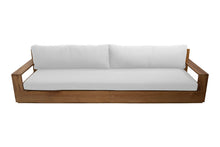 7 pc 84" Pacific Teak Deep Seating Set with 72" Coffee Table. Sunbrella Cushion.