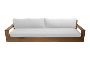 7 pc 84" Pacific Teak Deep Seating Set with 72" Coffee Table. Sunbrella Cushion.