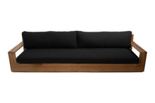 Pacific 108" Teak Outdoor Sofa. Sunbrella Cushion