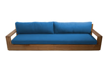 Pacific 108" Teak Outdoor Sofa. Sunbrella Cushion
