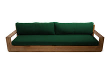Pacific 108" Teak Outdoor Sofa. Sunbrella Cushion
