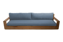 Pacific 108" Teak Outdoor Sofa. Sunbrella Cushion