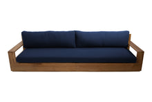 Pacific 108" Teak Outdoor Sofa. Sunbrella Cushion