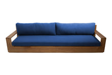 Pacific 108" Teak Outdoor Sofa. Sunbrella Cushion