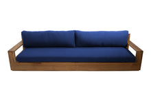 Pacific 108" Teak Outdoor Sofa. Sunbrella Cushion