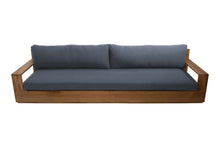 Pacific 108" Teak Outdoor Sofa. Sunbrella Cushion