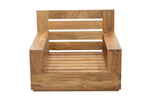 Pacific Teak Outdoor Swivel Club Chair. Sunbrella Cushion.