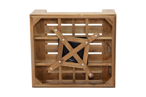 Pacific Teak Outdoor Swivel Club Chair. Sunbrella Cushion.