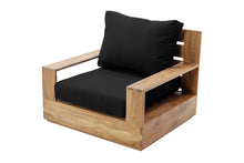 Pacific Teak Outdoor Swivel Club Chair. Sunbrella Cushion.