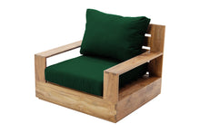 Pacific Teak Outdoor Swivel Club Chair. Sunbrella Cushion.