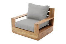 Pacific Teak Outdoor Swivel Club Chair. Sunbrella Cushion.