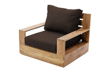Pacific Teak Outdoor Swivel Club Chair. Sunbrella Cushion.