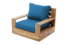 Pacific Teak Outdoor Swivel Club Chair. Sunbrella Cushion.