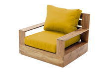 Pacific Teak Outdoor Swivel Club Chair. Sunbrella Cushion.