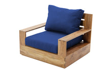 Pacific Teak Outdoor Swivel Club Chair. Sunbrella Cushion.