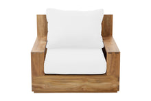 Pacific Teak Outdoor Swivel Club Chair. Sunbrella Cushion.