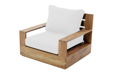 Pacific Teak Outdoor Swivel Club Chair. Sunbrella Cushion.