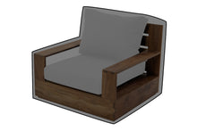 Pacific Teak Outdoor Swivel Club Chair WeatherMAX Outdoor Weather Cover