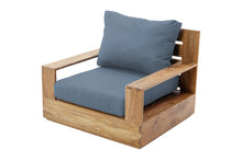 Pacific Teak Outdoor Swivel Club Chair. Sunbrella Cushion.