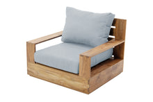 Pacific Teak Outdoor Swivel Club Chair. Sunbrella Cushion.