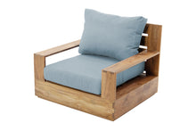 Pacific Teak Outdoor Swivel Club Chair. Sunbrella Cushion.