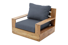 Pacific Teak Outdoor Swivel Club Chair. Sunbrella Cushion.