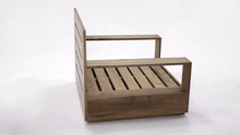 Pacific Teak Outdoor Swivel Club Chair. Sunbrella Cushion.