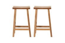 Set of 2 Pacific Teak Outdoor Barstool