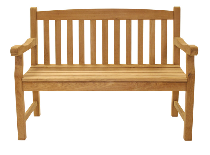 Classic 2 Seater Teak Outdoor Bench