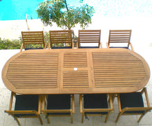 Royal Teak Family Teak Outdoor 44" x 96-120" Expansion Dining Table