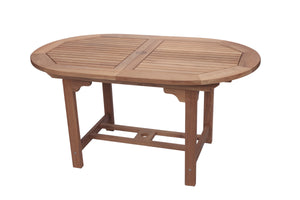 Royal Teak 7-Piece Sailor Teak Dining Set with 60-78" Oval Expansion Table