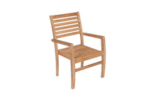 Royal Teak 7-Piece Avant Teak Dining Set with Comfort 63" Dining Table